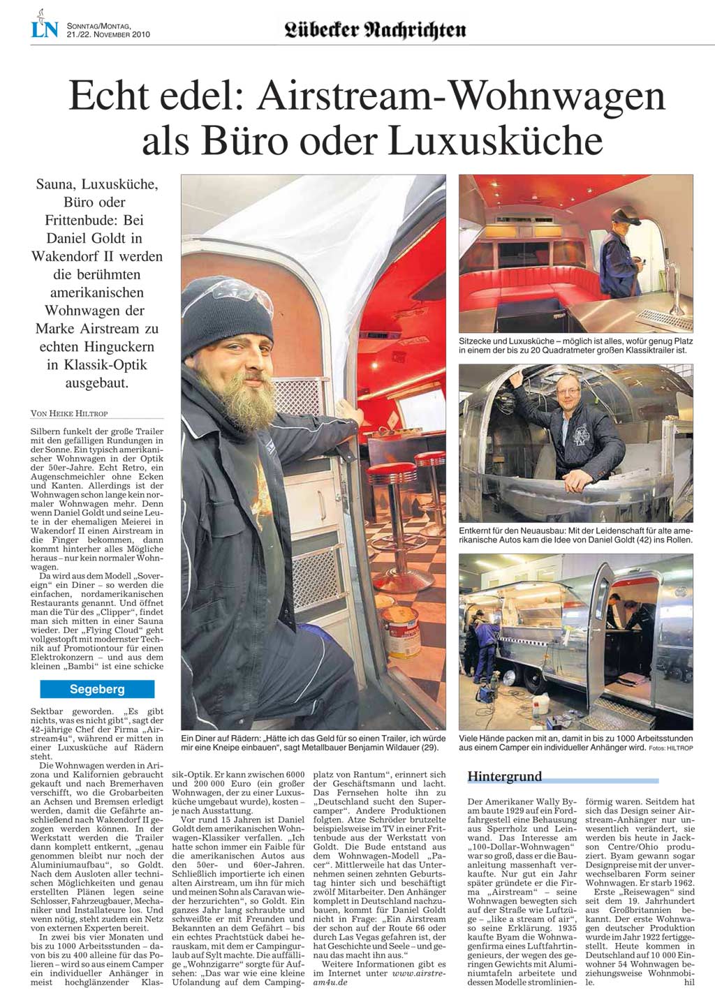 Airstream4U Lübecker Zeitung